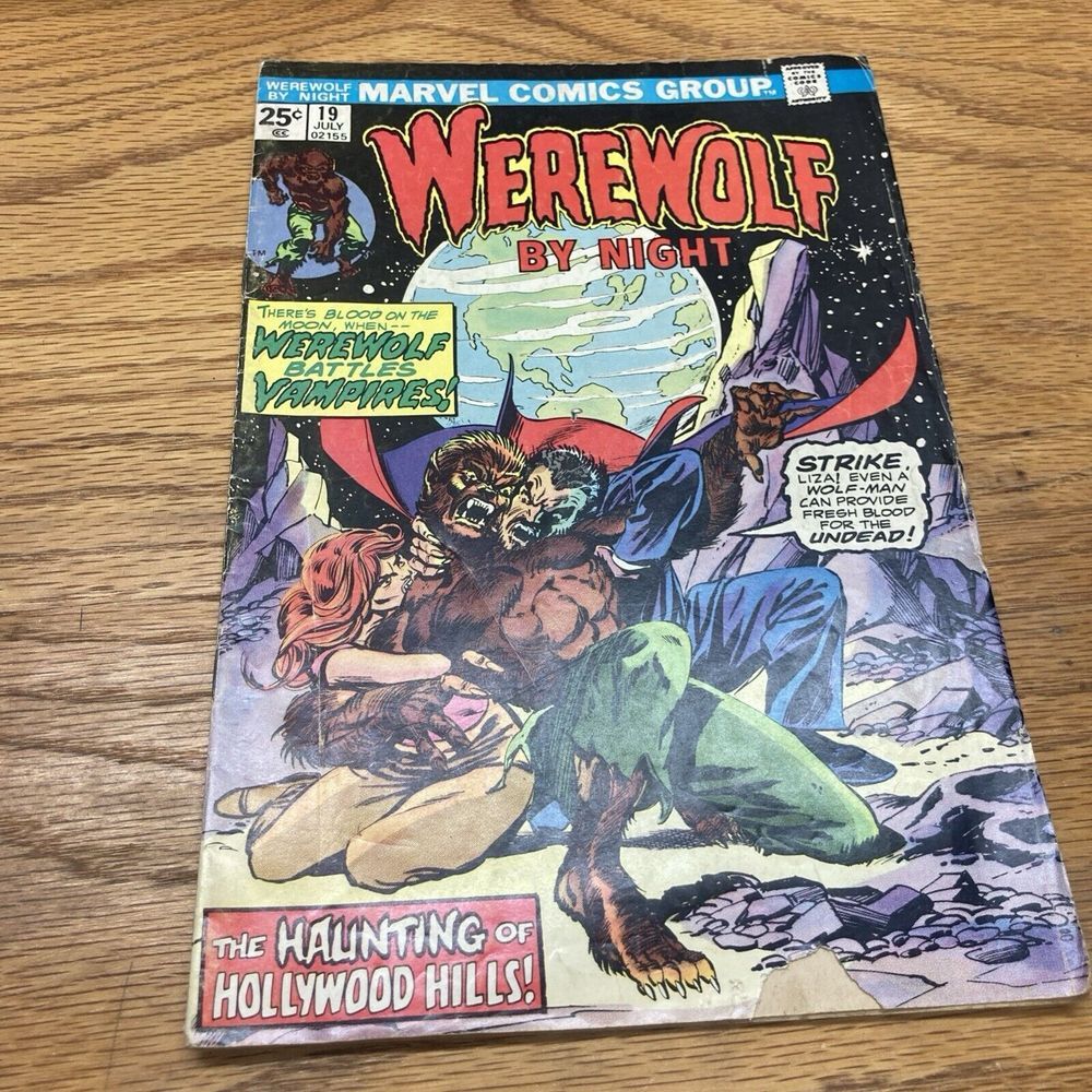 Werewolf By Night #19 VF Battle of Dracula vs WWBN Mike Ploog Cvr Marvel 1974🔑